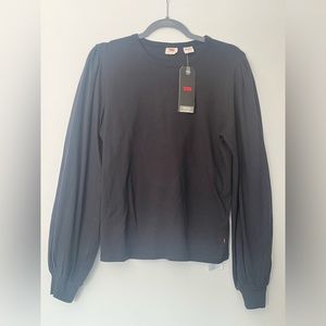 Levi’s Large Black Balloon Sleeve Sweater